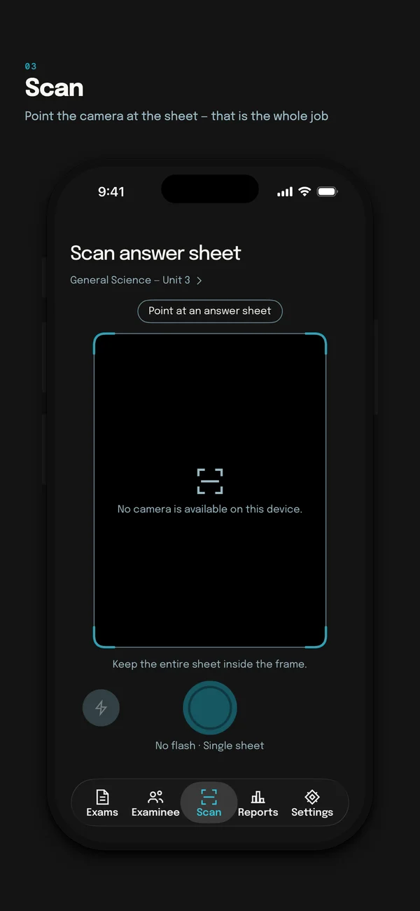 App Store screenshot: the Scan tab on iPhone